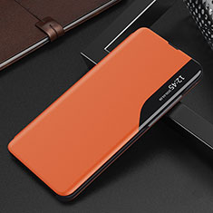 Handytasche Stand Schutzhülle Flip Leder Hülle L04 für Samsung Galaxy S21 FE 5G Orange