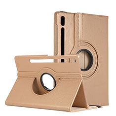 Handytasche Stand Schutzhülle Flip Leder Hülle L04 für Samsung Galaxy Tab S6 10.5 SM-T860 Gold