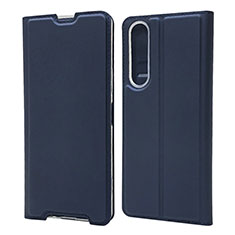 Handytasche Stand Schutzhülle Flip Leder Hülle L04 für Sony Xperia 1 II Blau