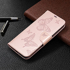 Handytasche Stand Schutzhülle Flip Leder Hülle L04 für Xiaomi Redmi 9 India Rosegold