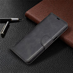 Handytasche Stand Schutzhülle Flip Leder Hülle L04 für Xiaomi Redmi Note 9 Pro Schwarz