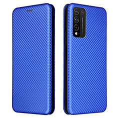 Handytasche Stand Schutzhülle Flip Leder Hülle L04Z für Huawei Honor 10X Lite Blau