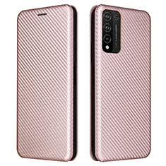 Handytasche Stand Schutzhülle Flip Leder Hülle L04Z für Huawei Honor 10X Lite Rosegold