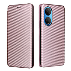 Handytasche Stand Schutzhülle Flip Leder Hülle L04Z für Huawei Honor X7 Rosegold