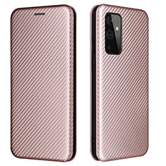 Handytasche Stand Schutzhülle Flip Leder Hülle L04Z für OnePlus 9 5G Rosegold