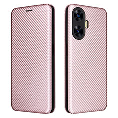 Handytasche Stand Schutzhülle Flip Leder Hülle L04Z für Realme C55 Rosegold