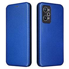 Handytasche Stand Schutzhülle Flip Leder Hülle L04Z für Realme Q5 Pro 5G Blau