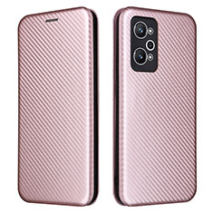 Handytasche Stand Schutzhülle Flip Leder Hülle L04Z für Realme Q5 Pro 5G Rosegold