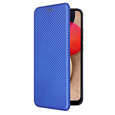 Handytasche Stand Schutzhülle Flip Leder Hülle L04Z für Samsung Galaxy A03s Blau