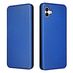 Handytasche Stand Schutzhülle Flip Leder Hülle L04Z für Samsung Galaxy A04E Blau