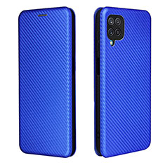 Handytasche Stand Schutzhülle Flip Leder Hülle L04Z für Samsung Galaxy A12 5G Blau