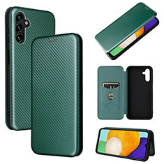 Handytasche Stand Schutzhülle Flip Leder Hülle L04Z für Samsung Galaxy A13 5G Grün