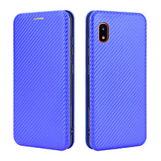 Handytasche Stand Schutzhülle Flip Leder Hülle L04Z für Samsung Galaxy A20 SC-02M SCV46 Blau