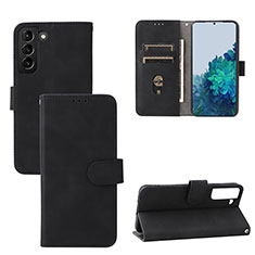 Handytasche Stand Schutzhülle Flip Leder Hülle L04Z für Samsung Galaxy S21 5G Schwarz