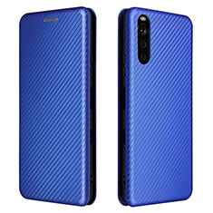 Handytasche Stand Schutzhülle Flip Leder Hülle L04Z für Sony Xperia 10 III Blau