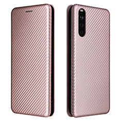 Handytasche Stand Schutzhülle Flip Leder Hülle L04Z für Sony Xperia 10 III SO-52B Rosegold