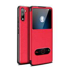 Handytasche Stand Schutzhülle Flip Leder Hülle L05 für Huawei Mate 40 Lite 5G Rot