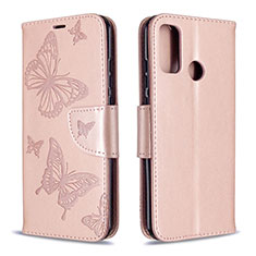 Handytasche Stand Schutzhülle Flip Leder Hülle L05 für Huawei Nova Lite 3 Plus Rosegold