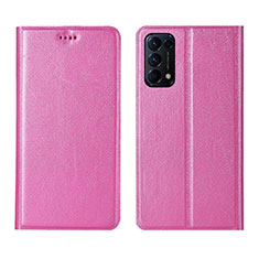 Handytasche Stand Schutzhülle Flip Leder Hülle L05 für Oppo Reno5 5G Rosa