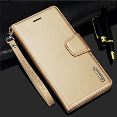 Handytasche Stand Schutzhülle Flip Leder Hülle L05 für Samsung Galaxy S21 Ultra 5G Gold