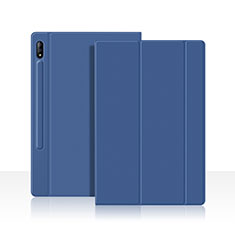 Handytasche Stand Schutzhülle Flip Leder Hülle L05 für Samsung Galaxy Tab S7 4G 11 SM-T875 Blau