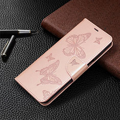 Handytasche Stand Schutzhülle Flip Leder Hülle L05 für Xiaomi Redmi Note 9 Pro Max Rosegold