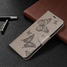 Handytasche Stand Schutzhülle Flip Leder Hülle L05 für Xiaomi Redmi Note 9S Grau