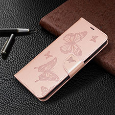 Handytasche Stand Schutzhülle Flip Leder Hülle L05 für Xiaomi Redmi Note 9S Rosegold