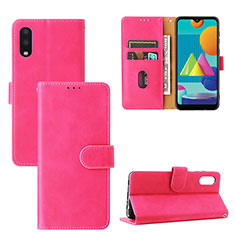 Handytasche Stand Schutzhülle Flip Leder Hülle L05Z für Samsung Galaxy A02 Pink