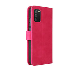 Handytasche Stand Schutzhülle Flip Leder Hülle L05Z für Samsung Galaxy A02s Pink