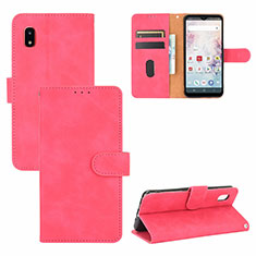 Handytasche Stand Schutzhülle Flip Leder Hülle L05Z für Samsung Galaxy A20 SC-02M SCV46 Pink