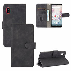 Handytasche Stand Schutzhülle Flip Leder Hülle L05Z für Samsung Galaxy A20 SC-02M SCV46 Schwarz