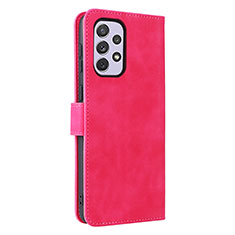 Handytasche Stand Schutzhülle Flip Leder Hülle L05Z für Samsung Galaxy A73 5G Pink