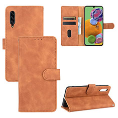 Handytasche Stand Schutzhülle Flip Leder Hülle L05Z für Samsung Galaxy A90 5G Braun