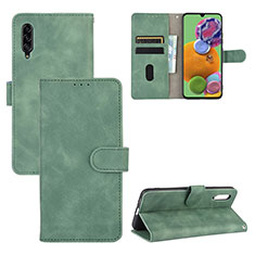 Handytasche Stand Schutzhülle Flip Leder Hülle L05Z für Samsung Galaxy A90 5G Grün