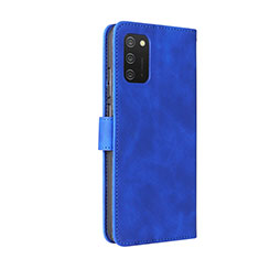 Handytasche Stand Schutzhülle Flip Leder Hülle L05Z für Samsung Galaxy M02s Blau