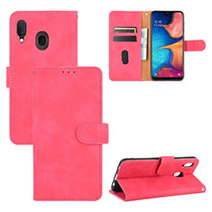 Handytasche Stand Schutzhülle Flip Leder Hülle L05Z für Samsung Galaxy M10S Pink