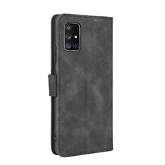 Handytasche Stand Schutzhülle Flip Leder Hülle L05Z für Samsung Galaxy M40S Schwarz