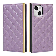 Handytasche Stand Schutzhülle Flip Leder Hülle L06 für Apple iPhone 13 Mini Violett