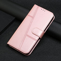 Handytasche Stand Schutzhülle Flip Leder Hülle L06 für Motorola Moto Edge 20 Pro 5G Rosegold