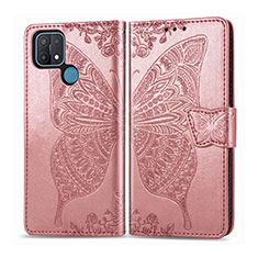 Handytasche Stand Schutzhülle Flip Leder Hülle L06 für Oppo A35 Rosegold