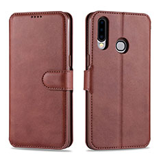 Handytasche Stand Schutzhülle Flip Leder Hülle L06 für Samsung Galaxy A20s Braun