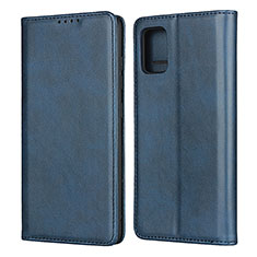 Handytasche Stand Schutzhülle Flip Leder Hülle L06 für Samsung Galaxy A71 4G A715 Blau