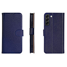 Handytasche Stand Schutzhülle Flip Leder Hülle L06 für Samsung Galaxy S21 Plus 5G Blau