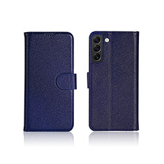 Handytasche Stand Schutzhülle Flip Leder Hülle L06 für Samsung Galaxy S24 5G Blau