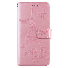 Handytasche Stand Schutzhülle Flip Leder Hülle L06 für Sony Xperia 8 Rosegold