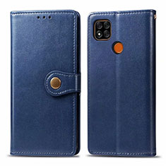 Handytasche Stand Schutzhülle Flip Leder Hülle L06 für Xiaomi Redmi 9 Activ Blau