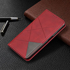 Handytasche Stand Schutzhülle Flip Leder Hülle L06 für Xiaomi Redmi 9A Rot