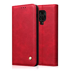 Handytasche Stand Schutzhülle Flip Leder Hülle L06 für Xiaomi Redmi Note 9 Pro Max Rot