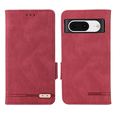 Handytasche Stand Schutzhülle Flip Leder Hülle L06Z für Google Pixel 8 5G Rot